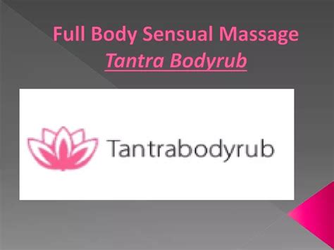 Full Body Sensual Massage Sex dating Peralta